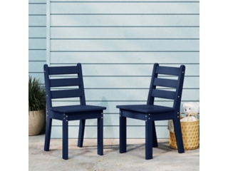 Westin Furniture Garden Party Kids Outdoor Dining Chair (Set of 2)