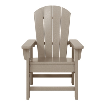 Two beige Adirondack chairs product image