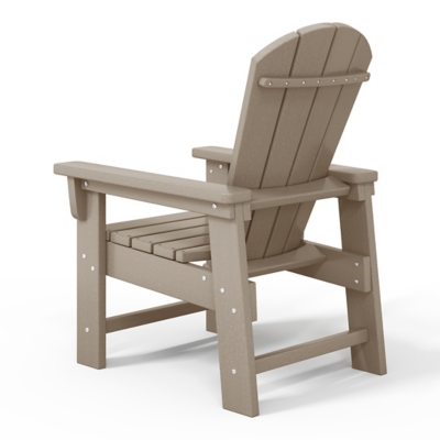 Rear/三-quarter view of Adirondack chair