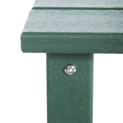 Close-up of armrest screw and joint