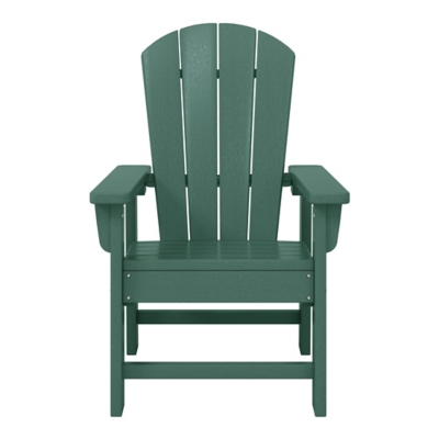 Green Adirondack chair front view