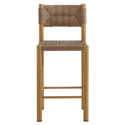 Modway Parkland Outdoor Counter Stool (Set of 2), Natural, large
