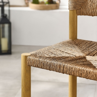 Modway Parkland Outdoor Counter Stool (Set of 2), Natural, large
