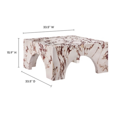 Modway Valen Outdoor Coffee Table, , large