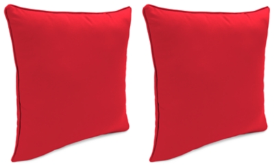 red sunbrella pillows
