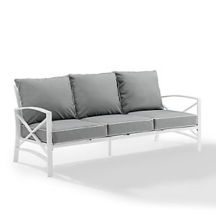 Kaplan Outdoor Sofa, Gray, large