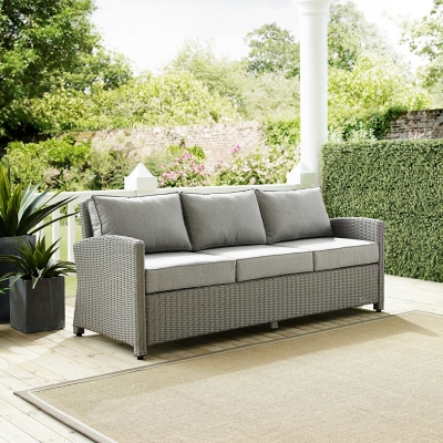 Bradenton Outdoor Sofa, Gray, rollover