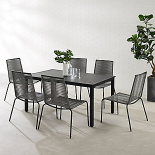 Fenton Outdoor Dining Table with 6 Chairs, , rollover