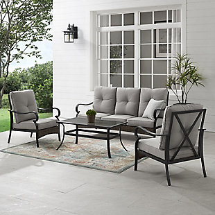 Dahlia Outdoor Sofa with Coffee Table and 2 Armchairs, , rollover