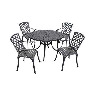 Sedona Outdoor Dining Table with 4 Chairs, , large