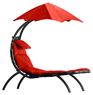 Patio Lounge Chair with Cushion, , large