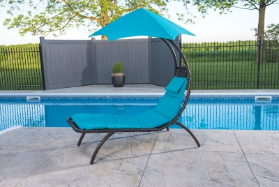 Patio Lounge Chair with Cushion, , rollover