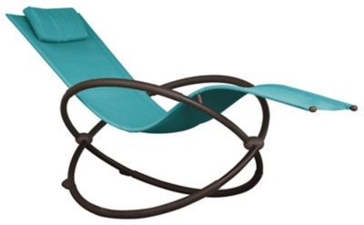 Orbital Outdoor Chaise Lounge, Turquoise