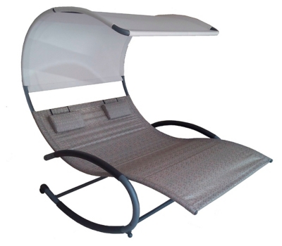 Patio Double Chaise Rocker, , rollover