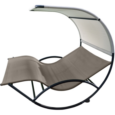 Patio double on sale chaise rocker