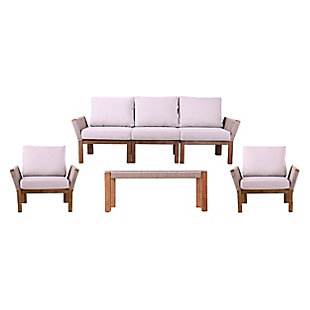 SEI Furniture Freston Outdoor Conversation 4 Piece Set, , large