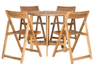Halsted Outdoor Table and 4 Chairs (Set of 5)&nbsp;