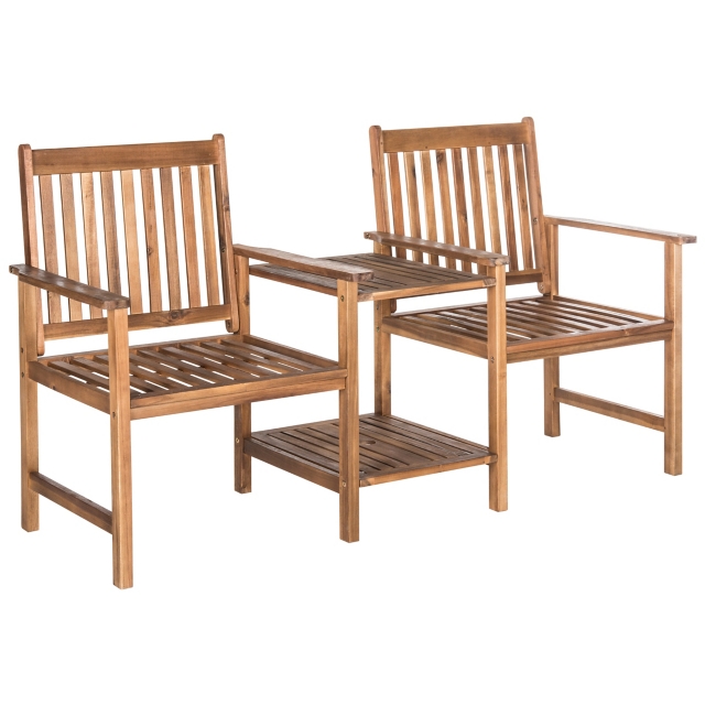 Halsted Twin Seat Outdoor Bench 