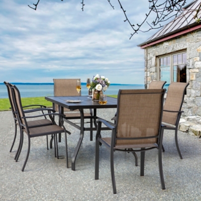 Nuu Garden Outdoor Dining Table and 6 Chairs, , rollover