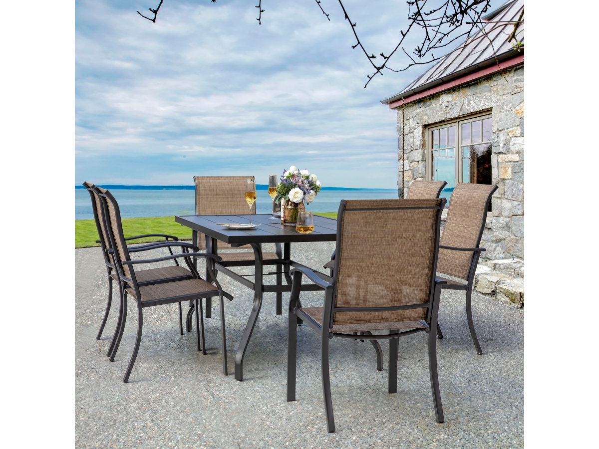 Nuu Garden Outdoor Dining Table and Chairs Ashley