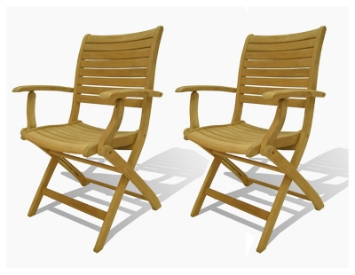Palu Folding Arm Chair (Set of 2), , large