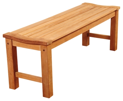 Guam 51 Teak Patio Backless Bench Ashley Furniture Homestore