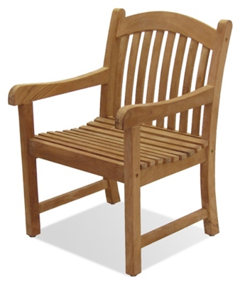 P600069-601 Sumbawa Outdoor Teak Arm Chair , Brown sku P600069-601