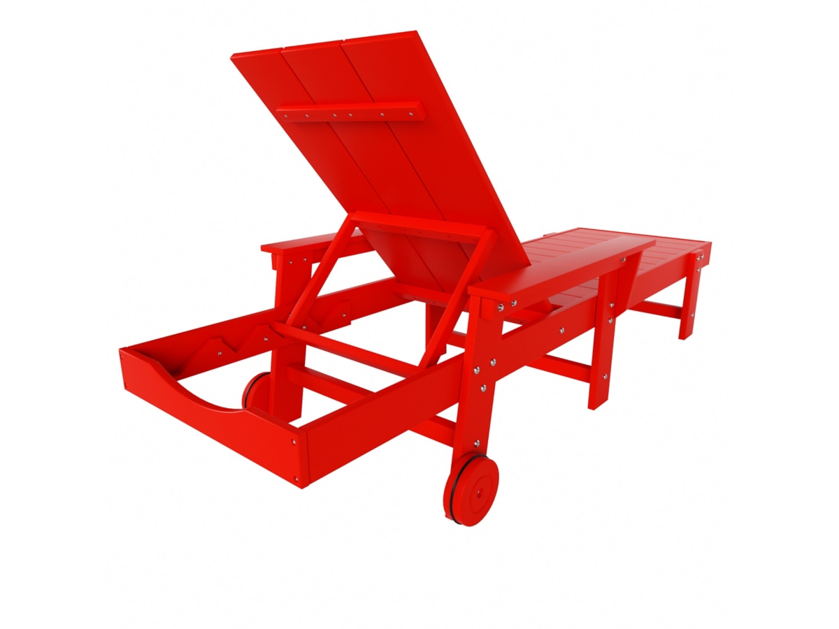 Red chaise lounge ashley furniture hotsell