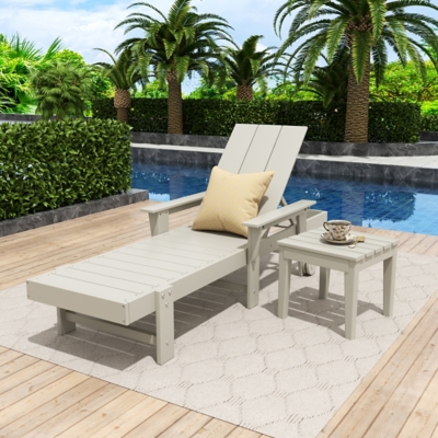 P6000804CN Shoreside Reclining Chaise With Arms and Wheels an sku P6000804CN