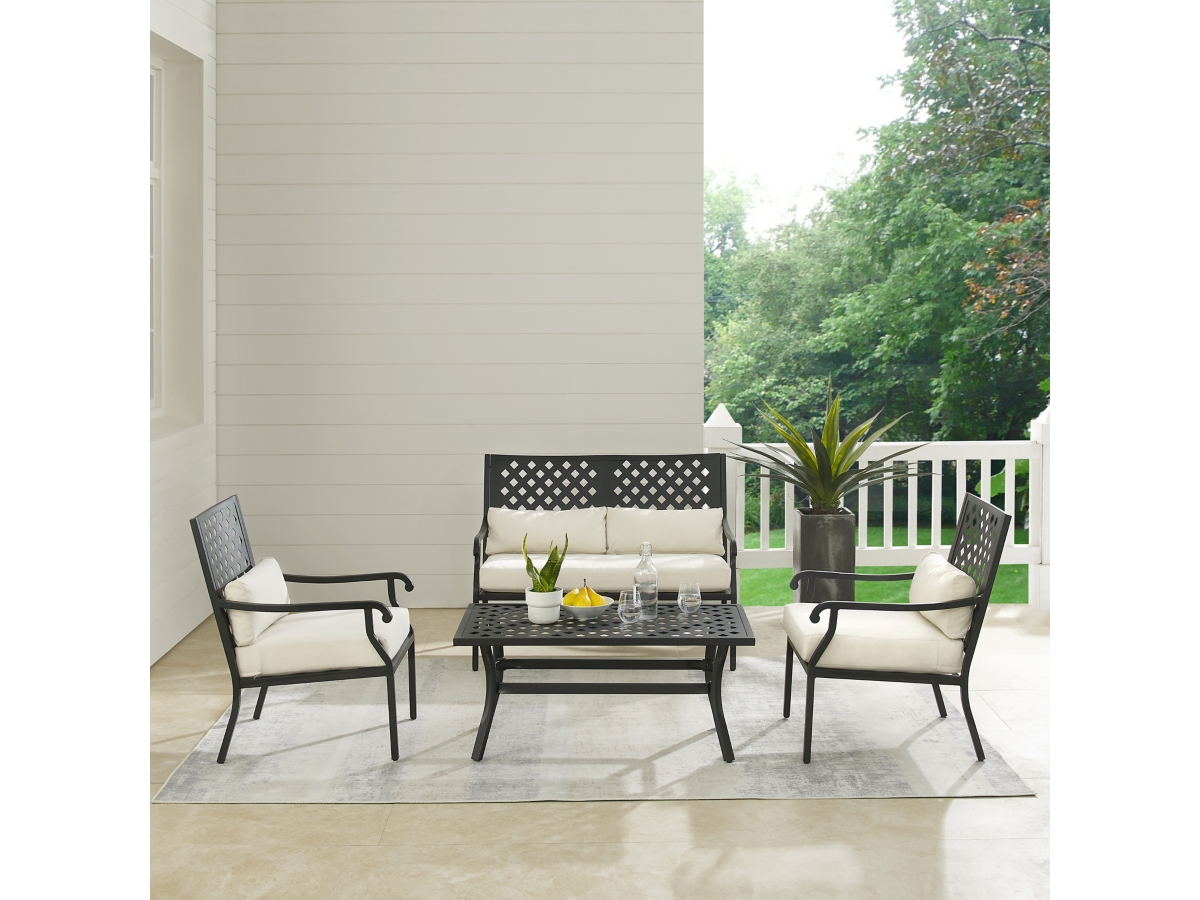 Crosley Furniture Alistair Outdoor Loveseat and Lounge Chairs