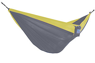 Patio Parachute Hammock, Gray/Yellow, large