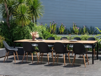 Bora Bora Outdoor Extendable Dining Table and 10 Chairs, , rollover