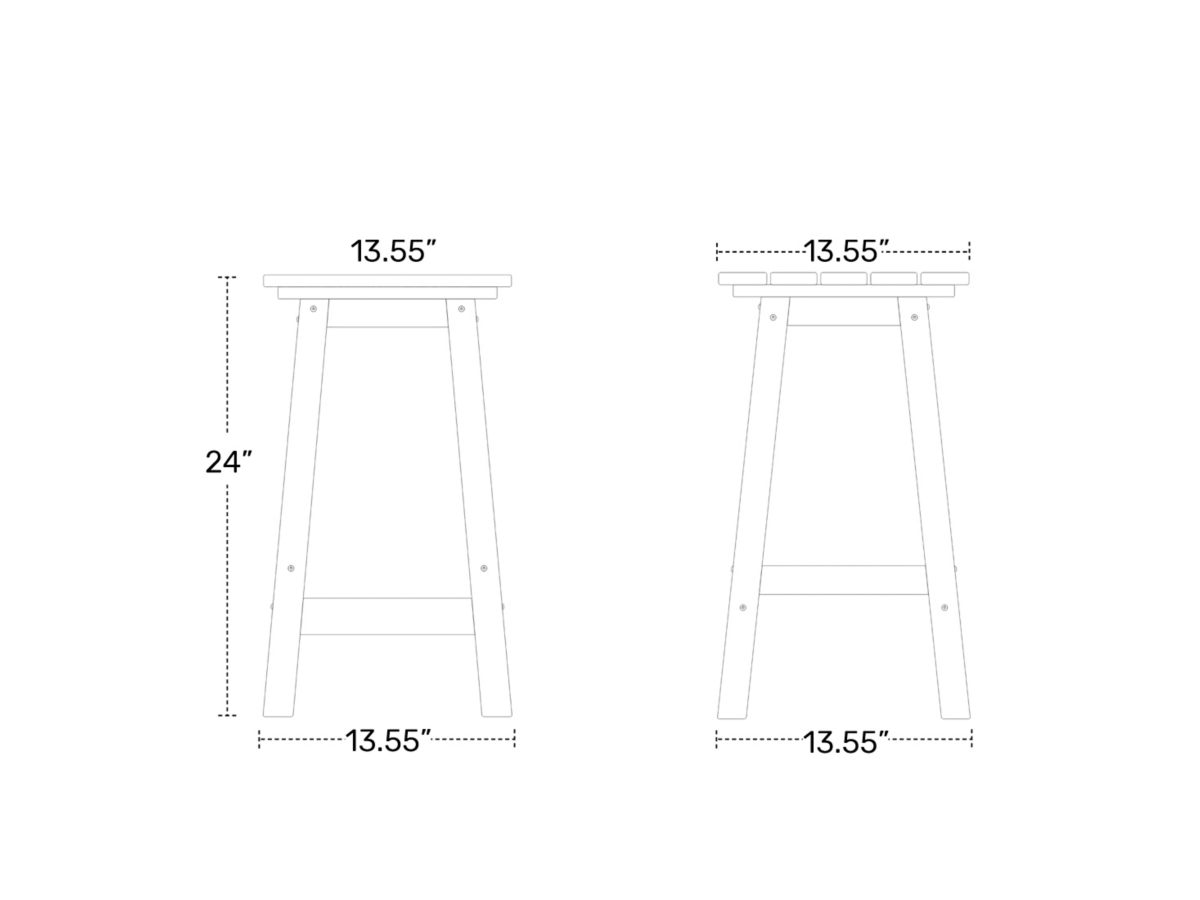 Westin Furniture Otto Outdoor Square Counter Stool (Set of 2)
