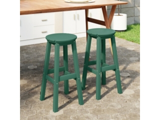 Westin Furniture Otto Outdoor Round Bar Stool (Set of 2)