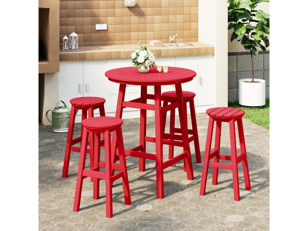 Westin Furniture Otto Outdoor Bar Height Bar Table and Bar