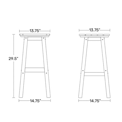 Westin Furniture Otto Outdoor Bar Height Bar Table and 4 Bar Stools, Black, large