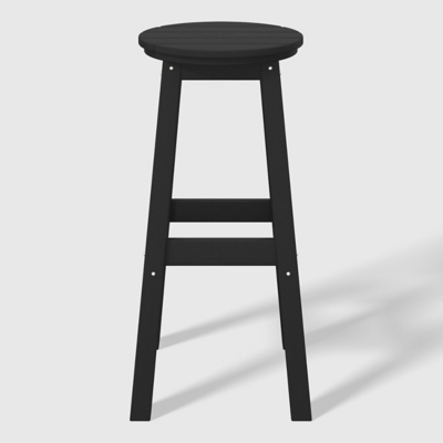 Westin Furniture Otto Outdoor Bar Height Bar Table and 4 Bar Stools, Black, large