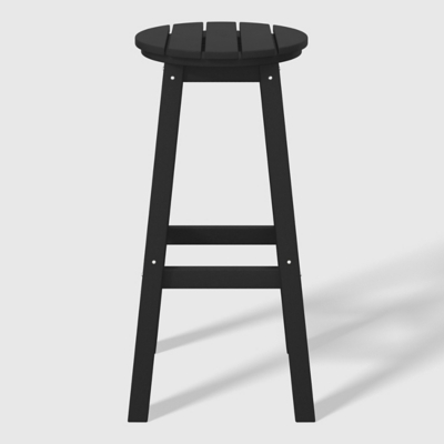 Westin Furniture Otto Outdoor Bar Height Bar Table and 4 Bar Stools, Black, large