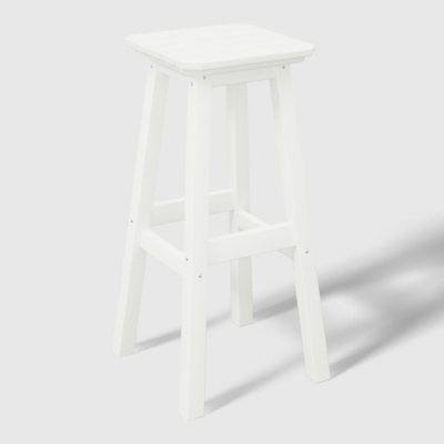 Close view of stool legs and joints
