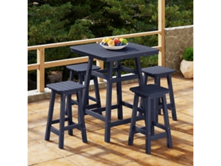 Westin Furniture Otto Outdoor Counter Height Bar Table and 4 Bar Stools