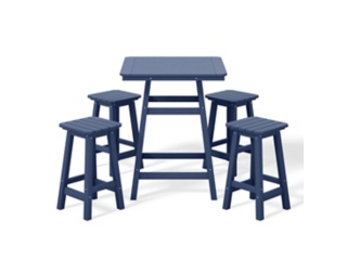 Westin Furniture Otto Outdoor Counter Height Bar Table and 4 Bar Stools