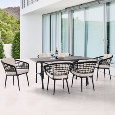 Nuu Garden Outdoor Dining Table with 6 Chairs, , rollover