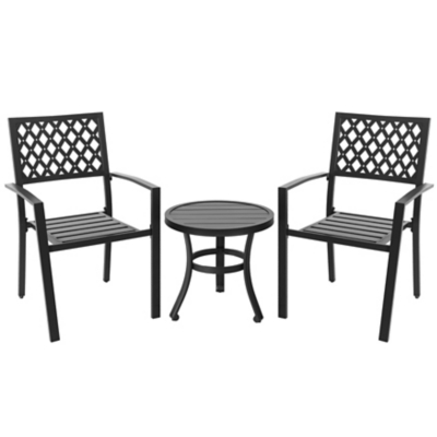 Nuu Garden Outdoor Bistro Table and 2 Chairs, , large