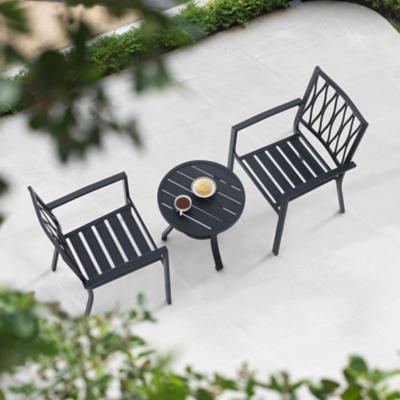 Nuu Garden Outdoor Bistro Table with 2 Chairs, , rollover