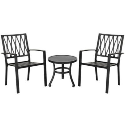 Nuu Garden Outdoor Bistro Table with 2 Chairs, , large
