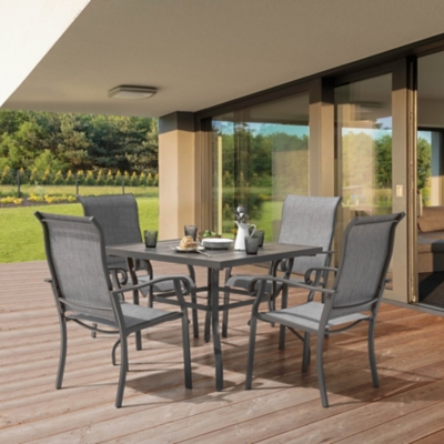 Nuu Garden Outdoor Square Dining Table and 4 Chairs