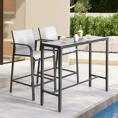 Nuu Garden Outdoor Bar Table with 2 Bar Stools, , rollover