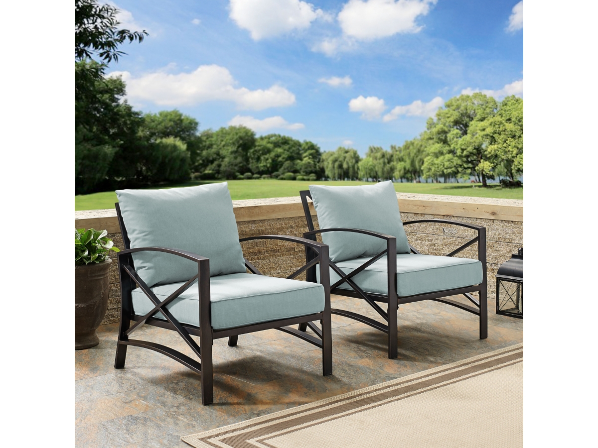 Crosley Furniture Kaplan Outdoor Lounge Chair (Set of 2) Ashley