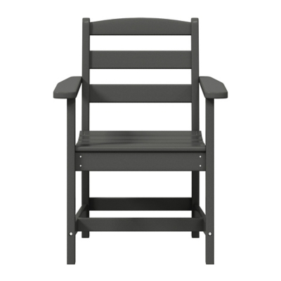Front view of arm chair