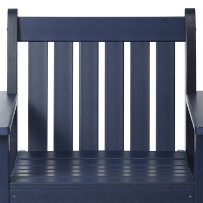 Close-up of chair back and armrest area